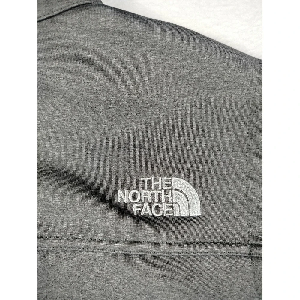 The North Face Vest Mens Large Gray Windwall Softshell‎ Full Zip TrinityRail